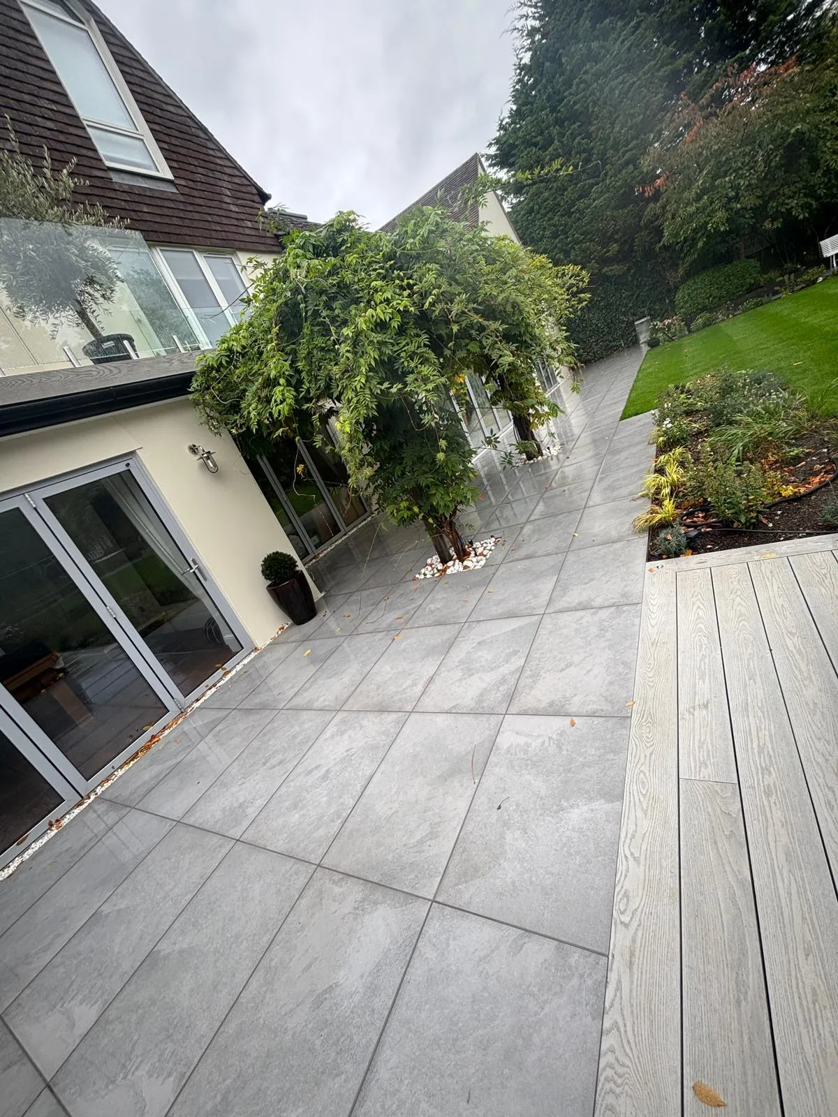 Previous work completed by Herts Landscaping Ltd