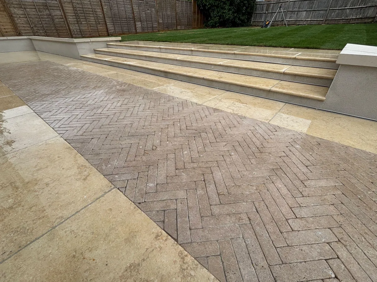 Previous work completed by Herts Landscaping Ltd