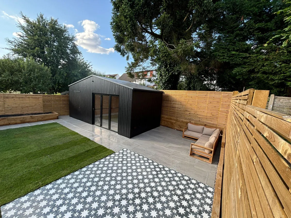 Previous work completed by Herts Landscaping Ltd