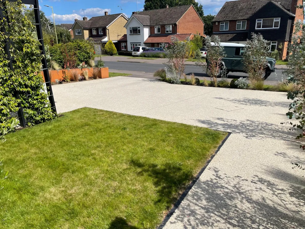 Previous work completed by Herts Landscaping Ltd