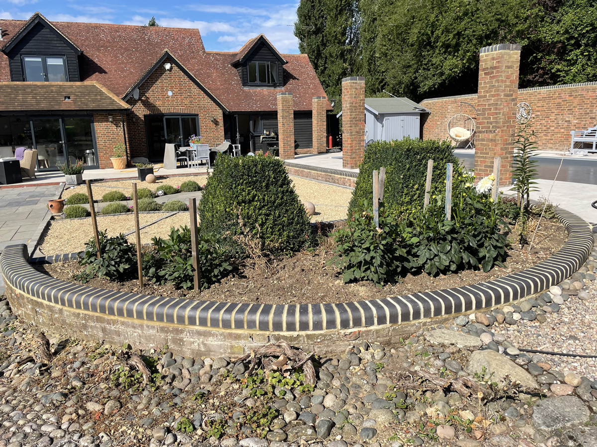 Previous work completed by Herts Landscaping Ltd