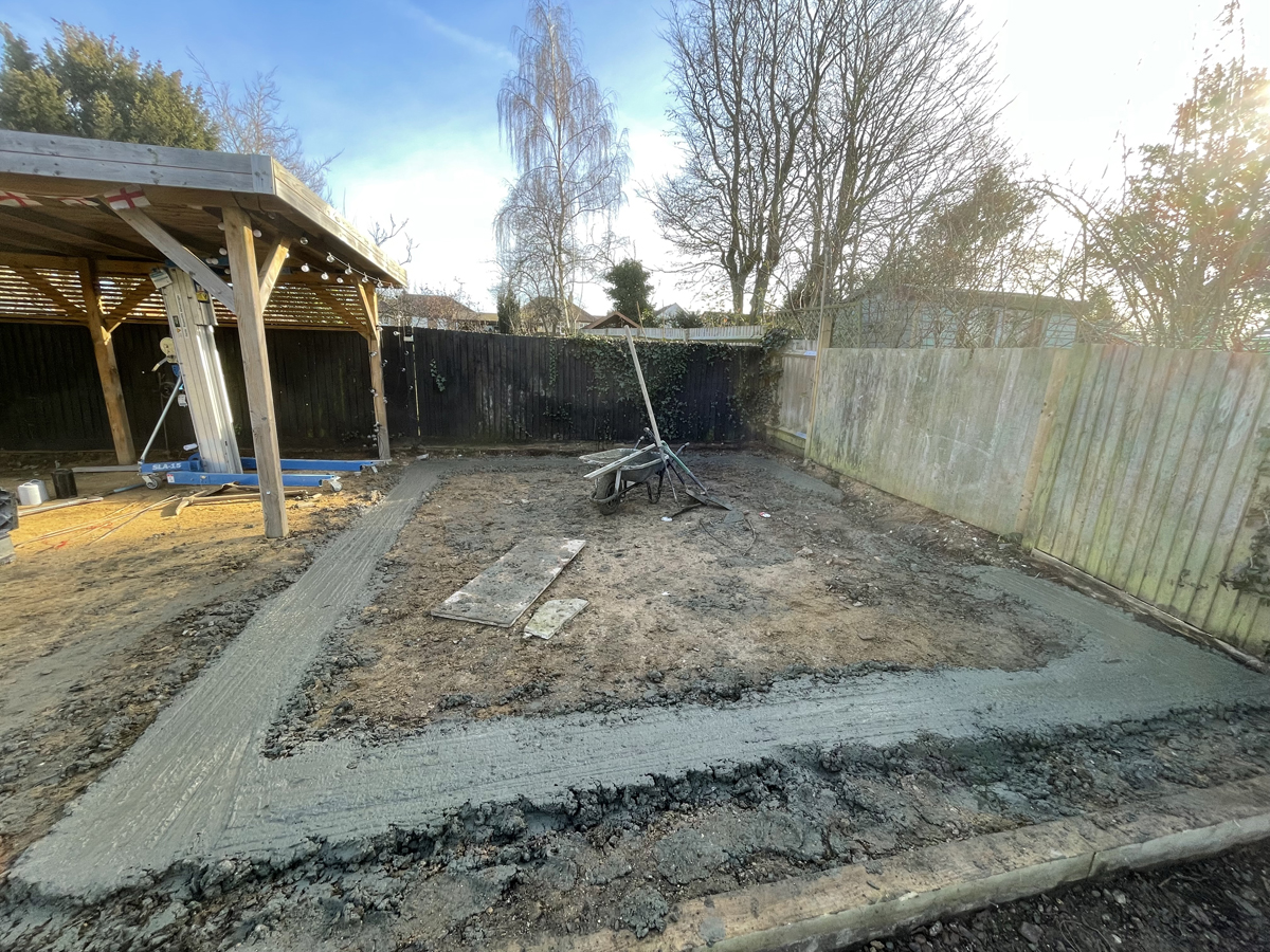 Previous work completed by Herts Landscaping Ltd