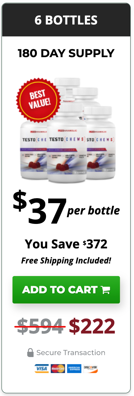 TestoChews price-6-Bottle