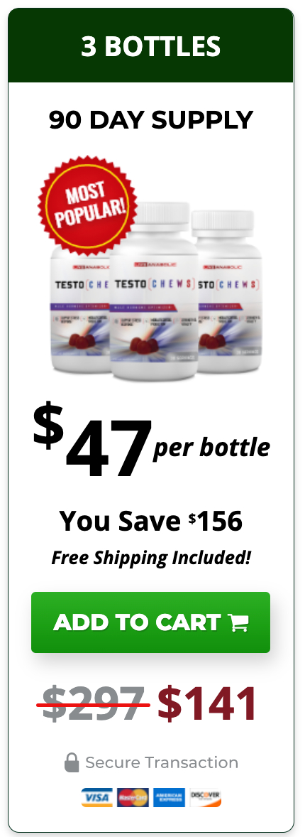 TestoChews price-3-Bottle