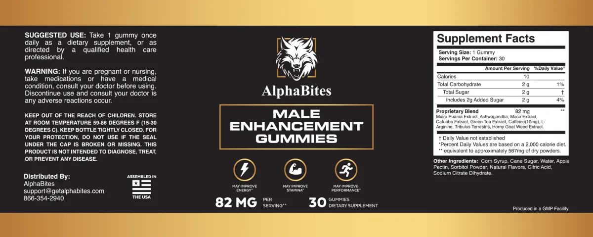 Alpha Bites Ingredients facts