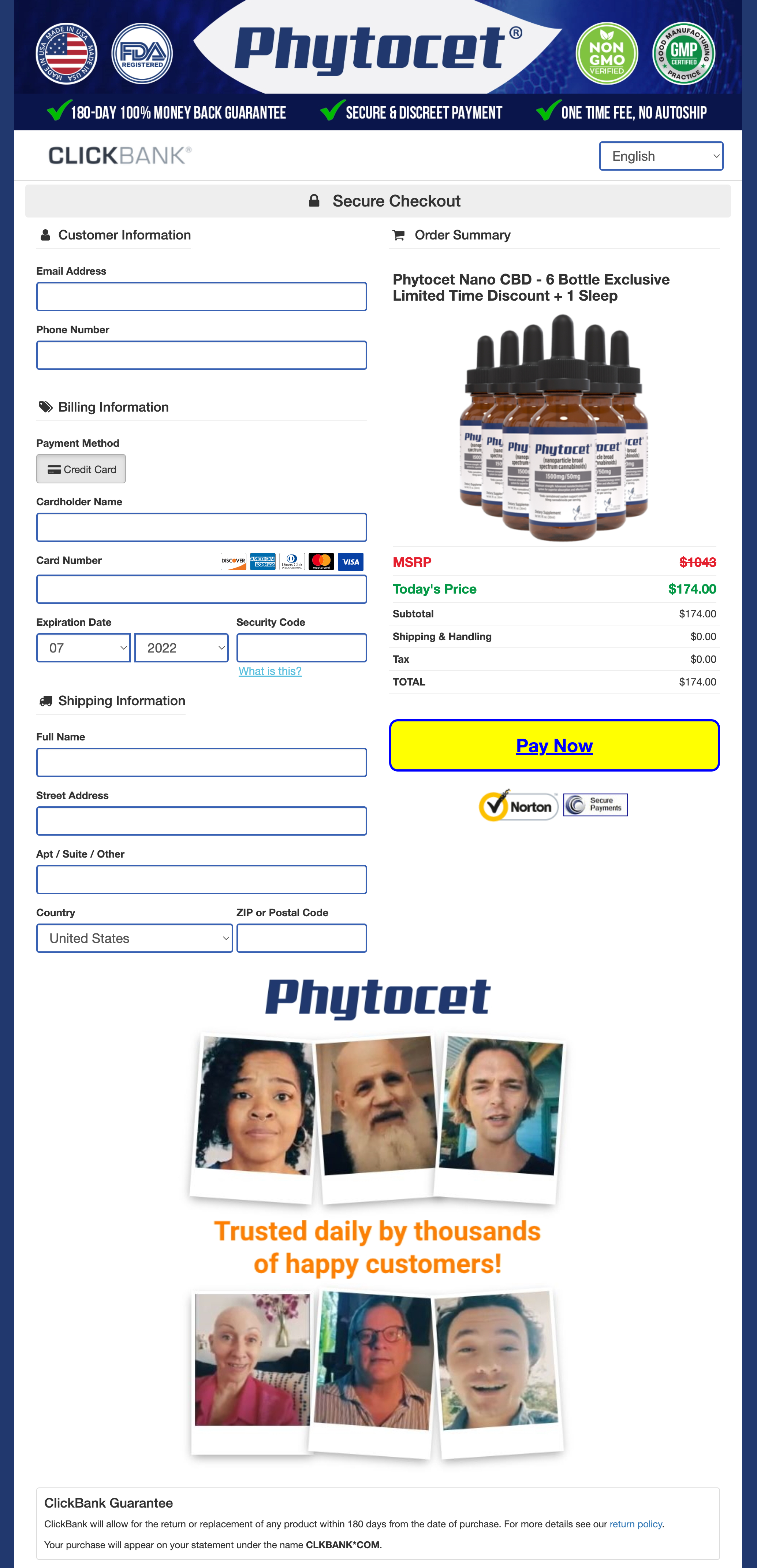 Phytocet-checkout