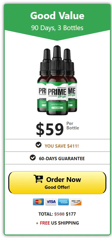 Prime Drops 3 Bottle pricing