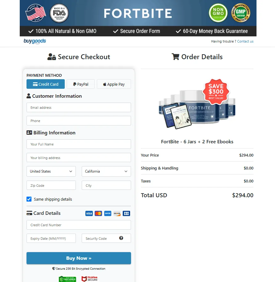 Fortbite-payment