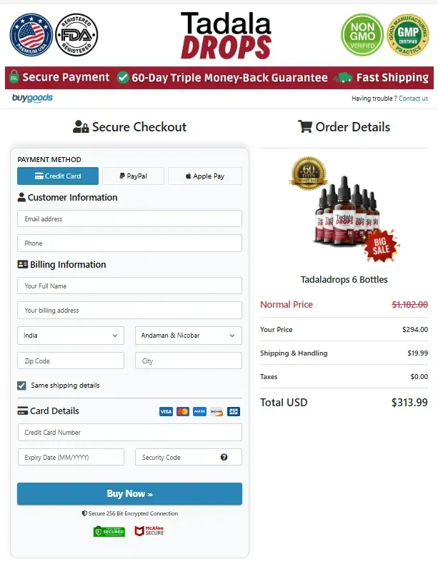 TadalaDrops purchase