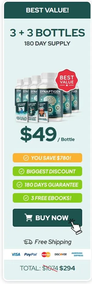 Synaptigen 6 bottle