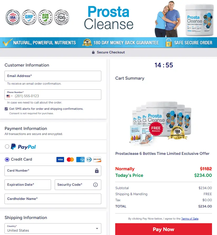 ProstaCleanse purchase