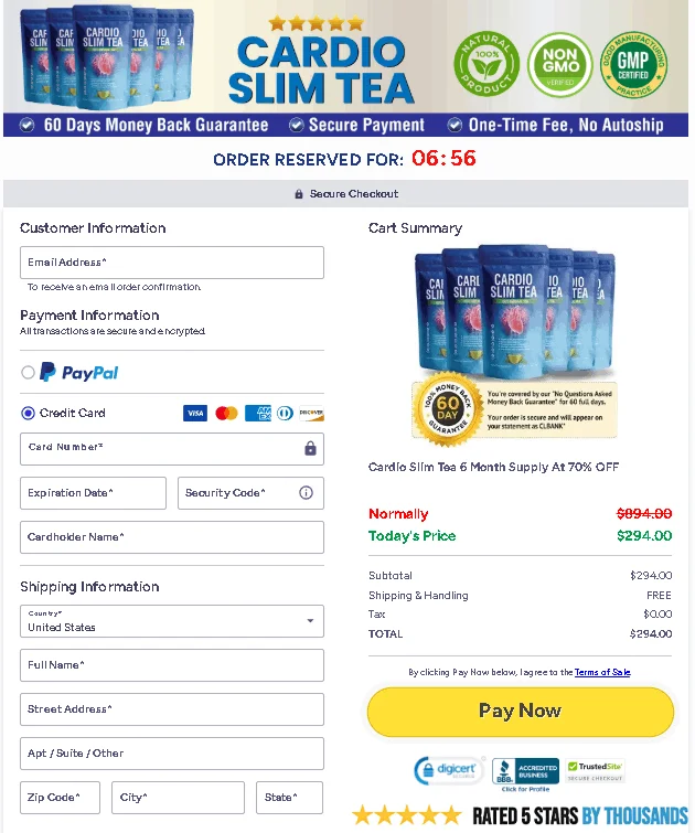 Cardio Slim Tea purchase