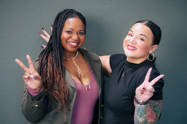 Hosts Jennifer Battle and Fiorella Zengotita