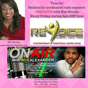 Kim Brooks Radio Segment One Love on On Air with Ace Alexander