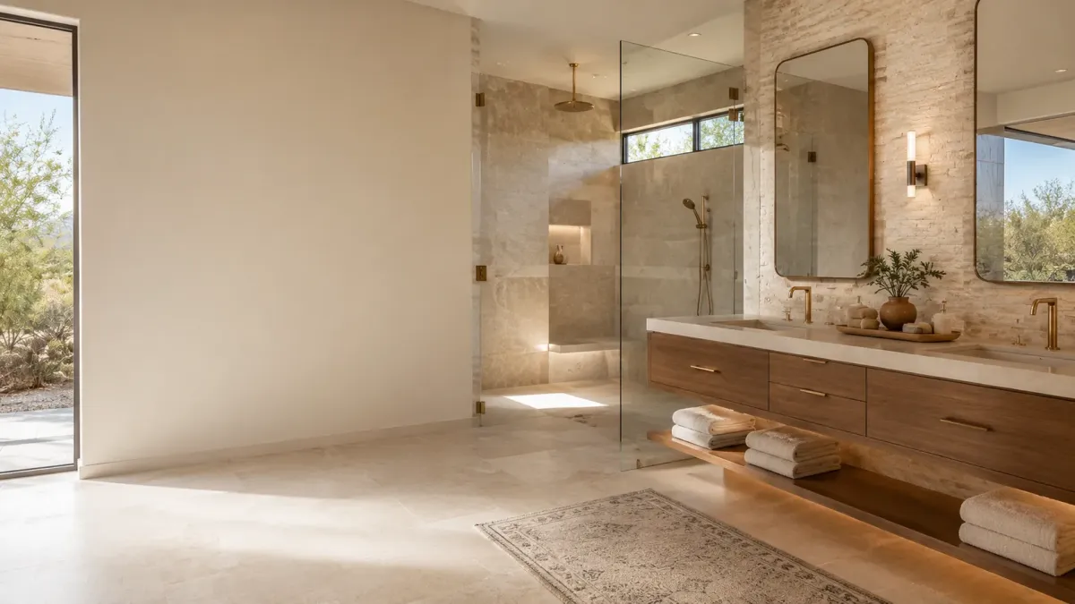 Desert-Inspired Spa Bathroom