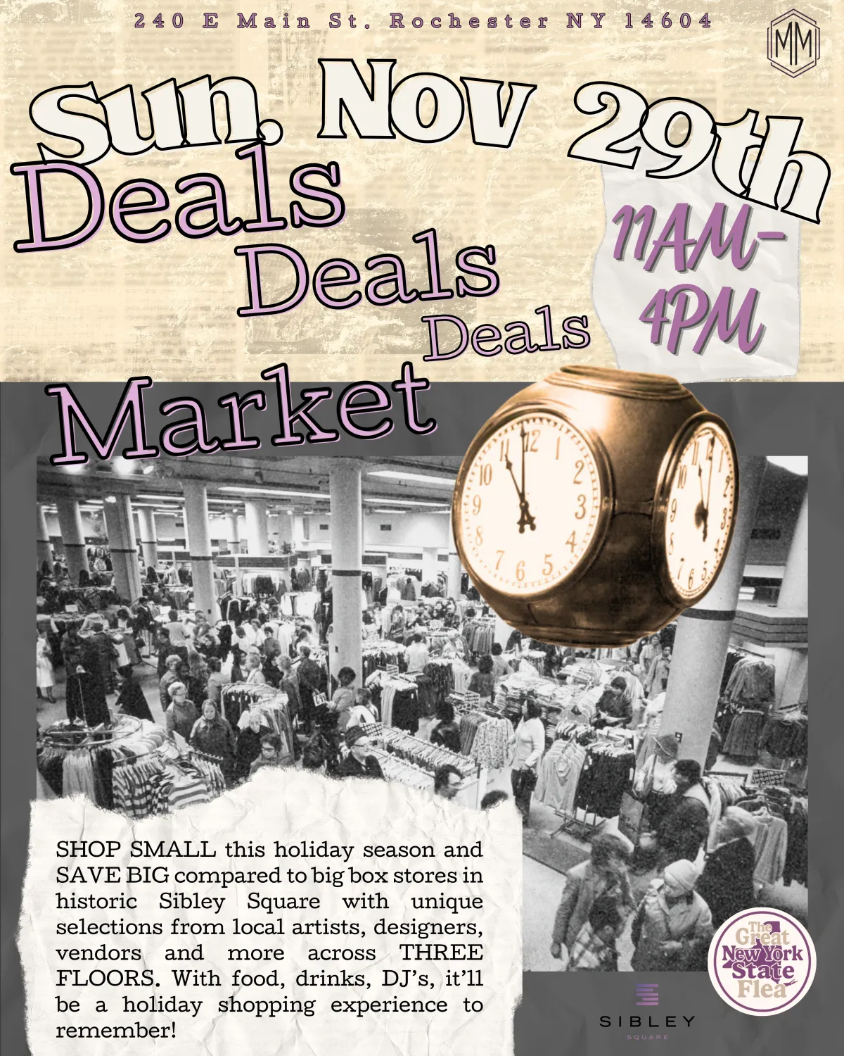 Deals Deals Deals Market promotional flyer