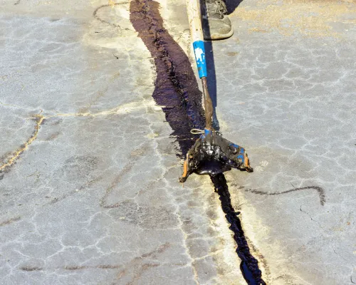 Hot Rubberized Crack Sealing in Reading