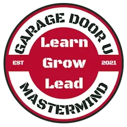 Garage Door U logo, Lrean, Grow, Lea