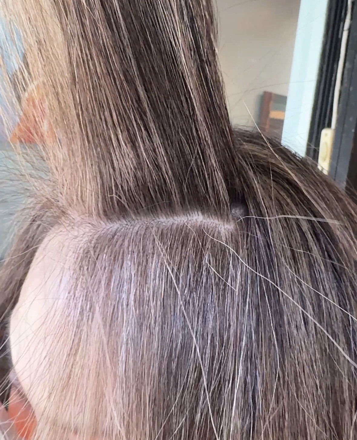 grey blending highlight haircolor