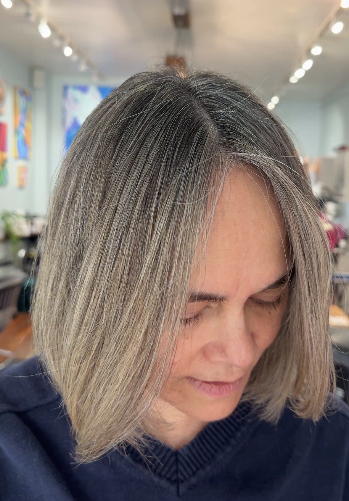 grey blending highlights