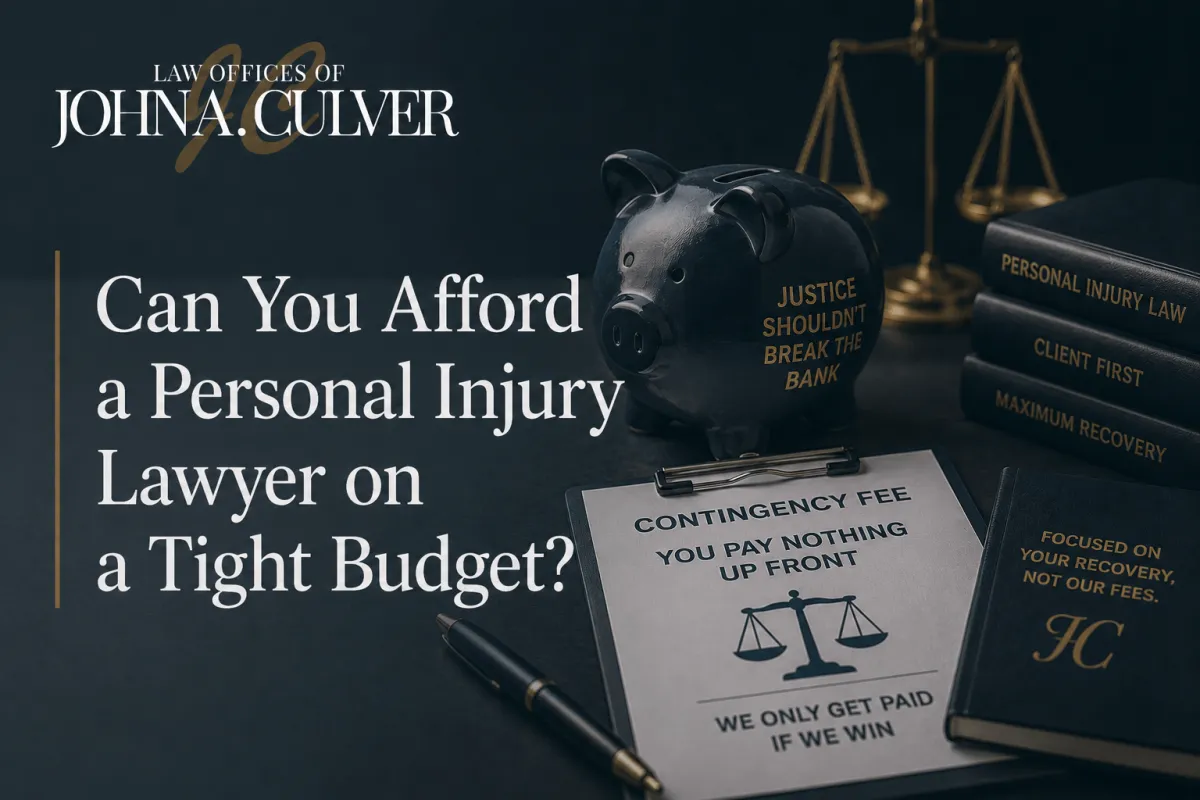 Can You Afford a Personal Injury Lawyer on a Tight Budget?