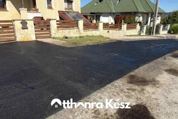 Udvari bejáró aszfaltozás Budapesten, sima és tartós felület