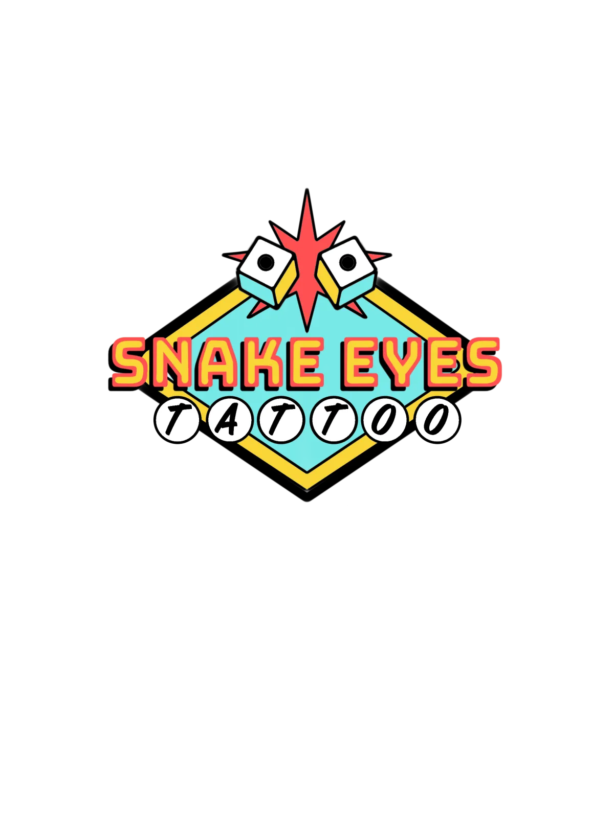 Snake Eyes Tattoo Vegas Style Logo