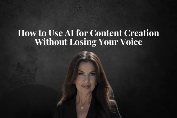 How to Use AI for Content Creation Without Losing Your Voice