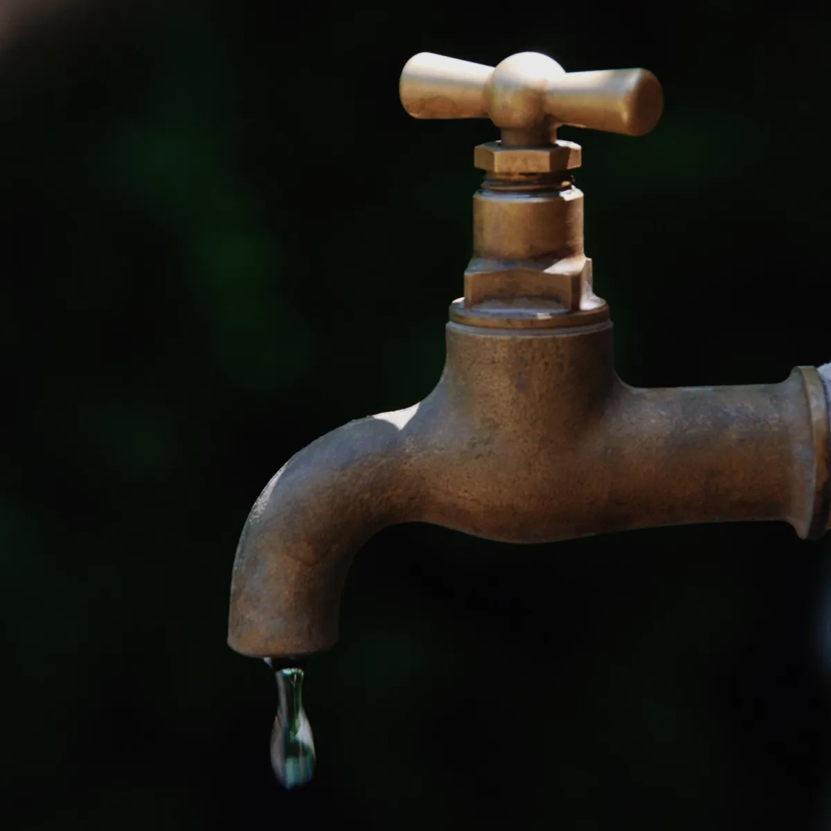 water coming out of a tap