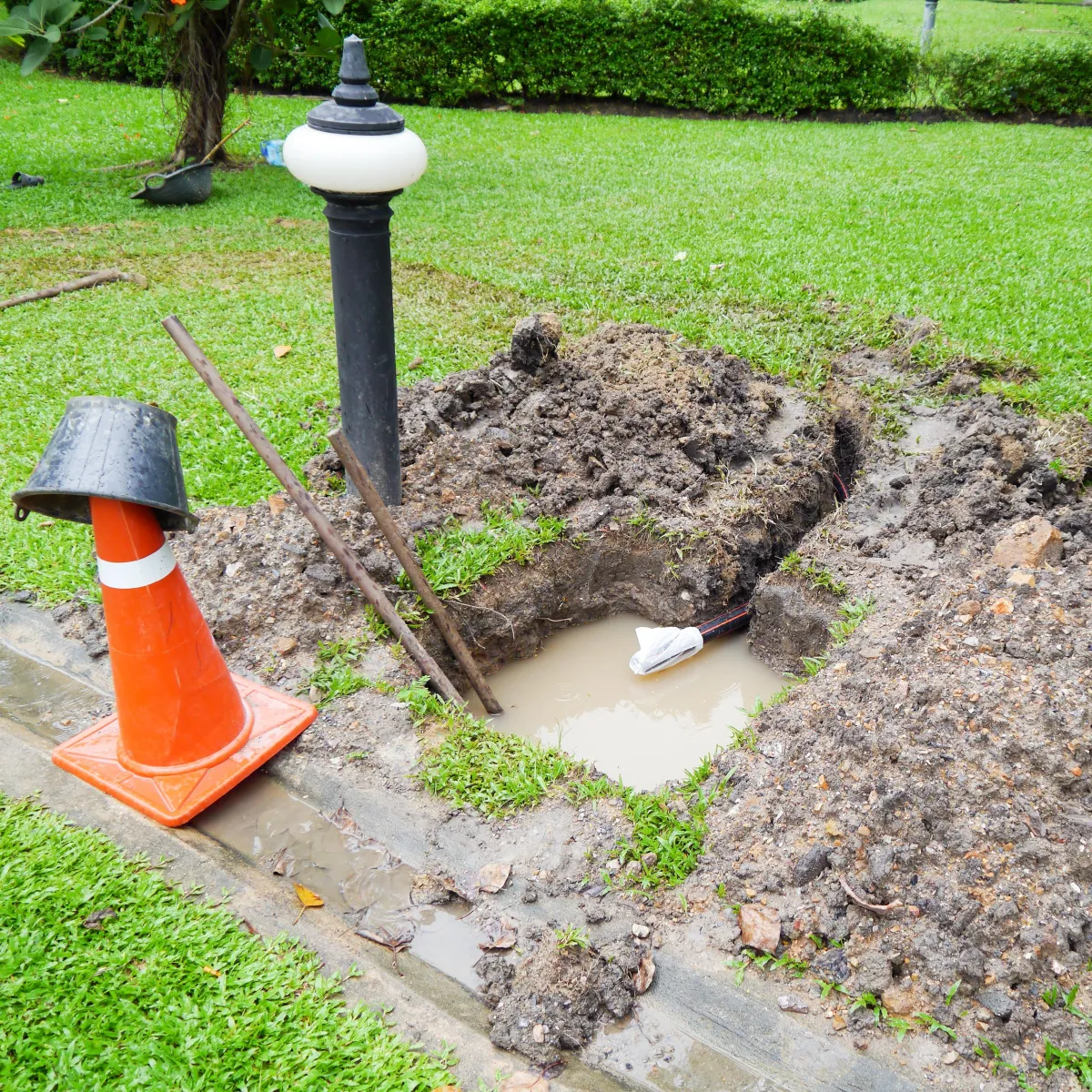 sewer line