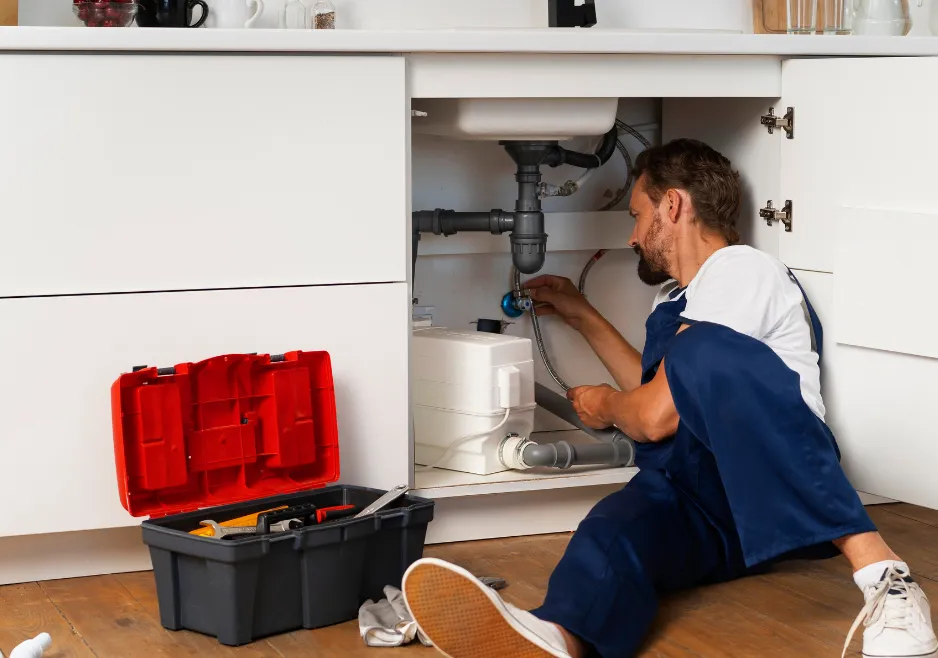Bravo Plumbing technician responding to an urgent pipe leak in Highlands Ranch Colorado
