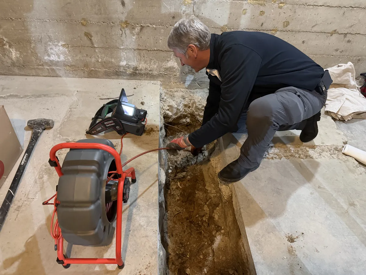 Bravo Plumbing completing professional drain cleaning in Highlands Ranch Colorado