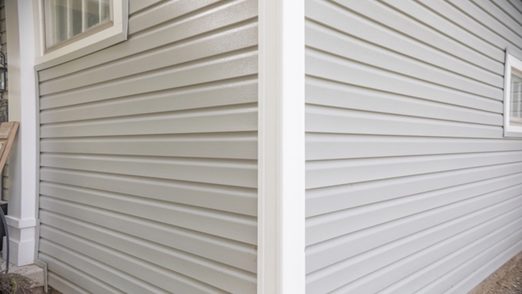 Vinyl siding installed on a residential home for low-maintenance exterior protection