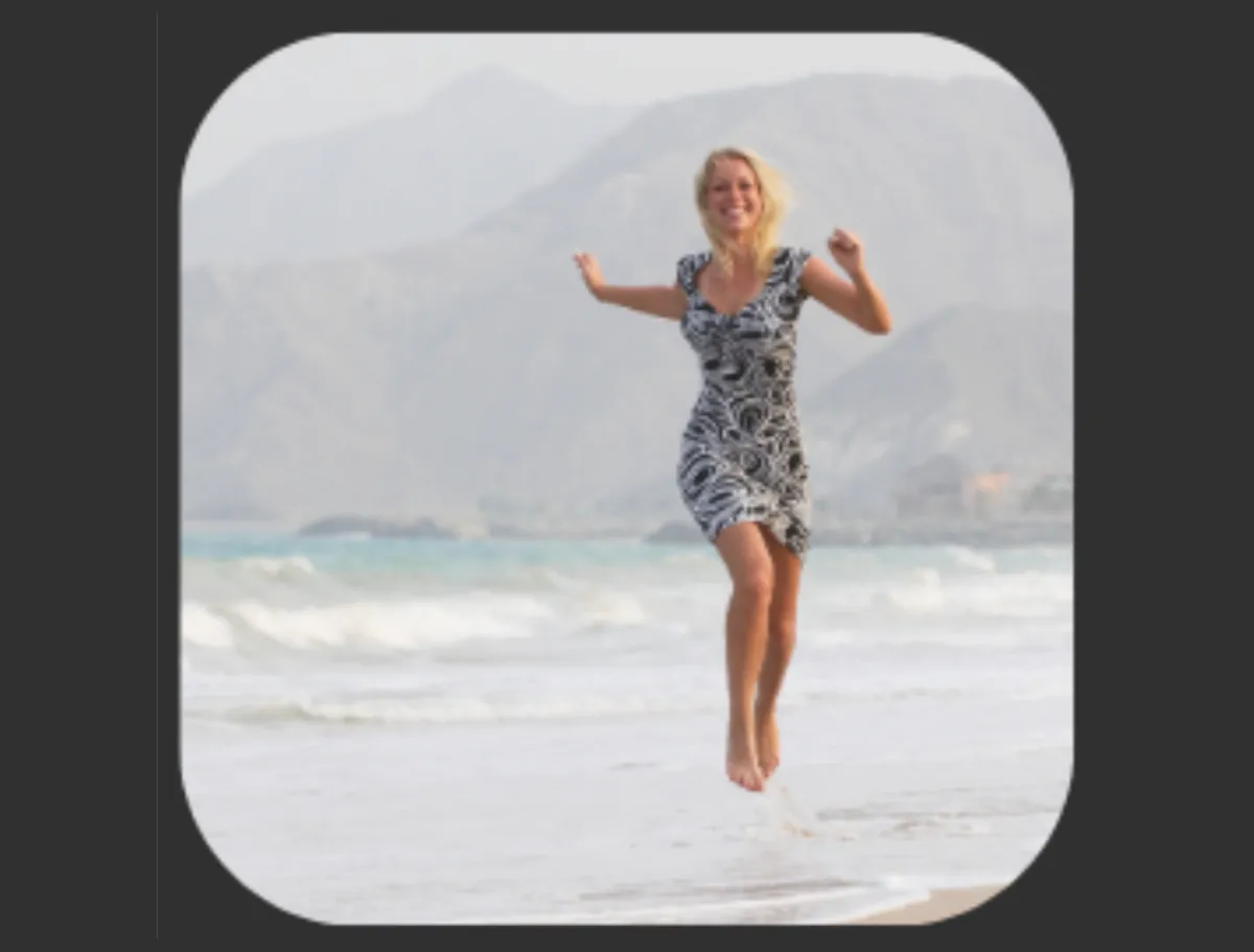 woman running on beach
