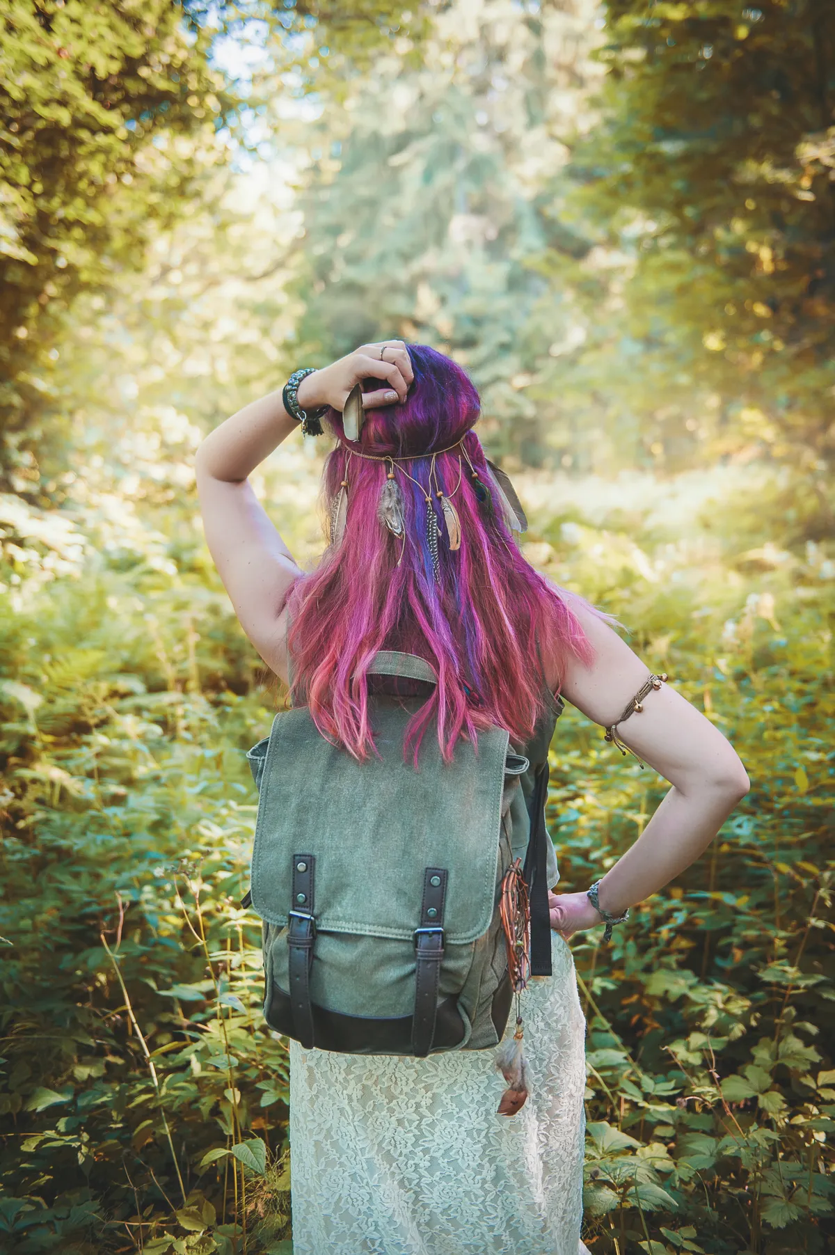 spiritually conscious woman business owner heading out on a sacred setup question