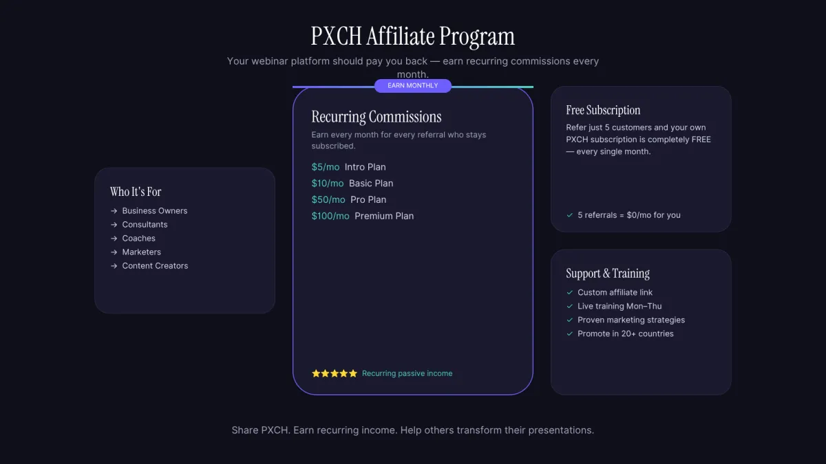 pxch affiliate program