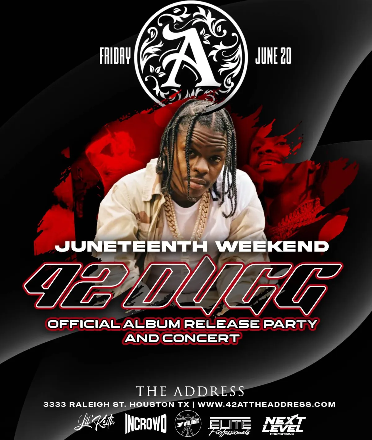 Pluto and celebrity friends Live at the Address Friday May 23rd. All New Heist Fridays