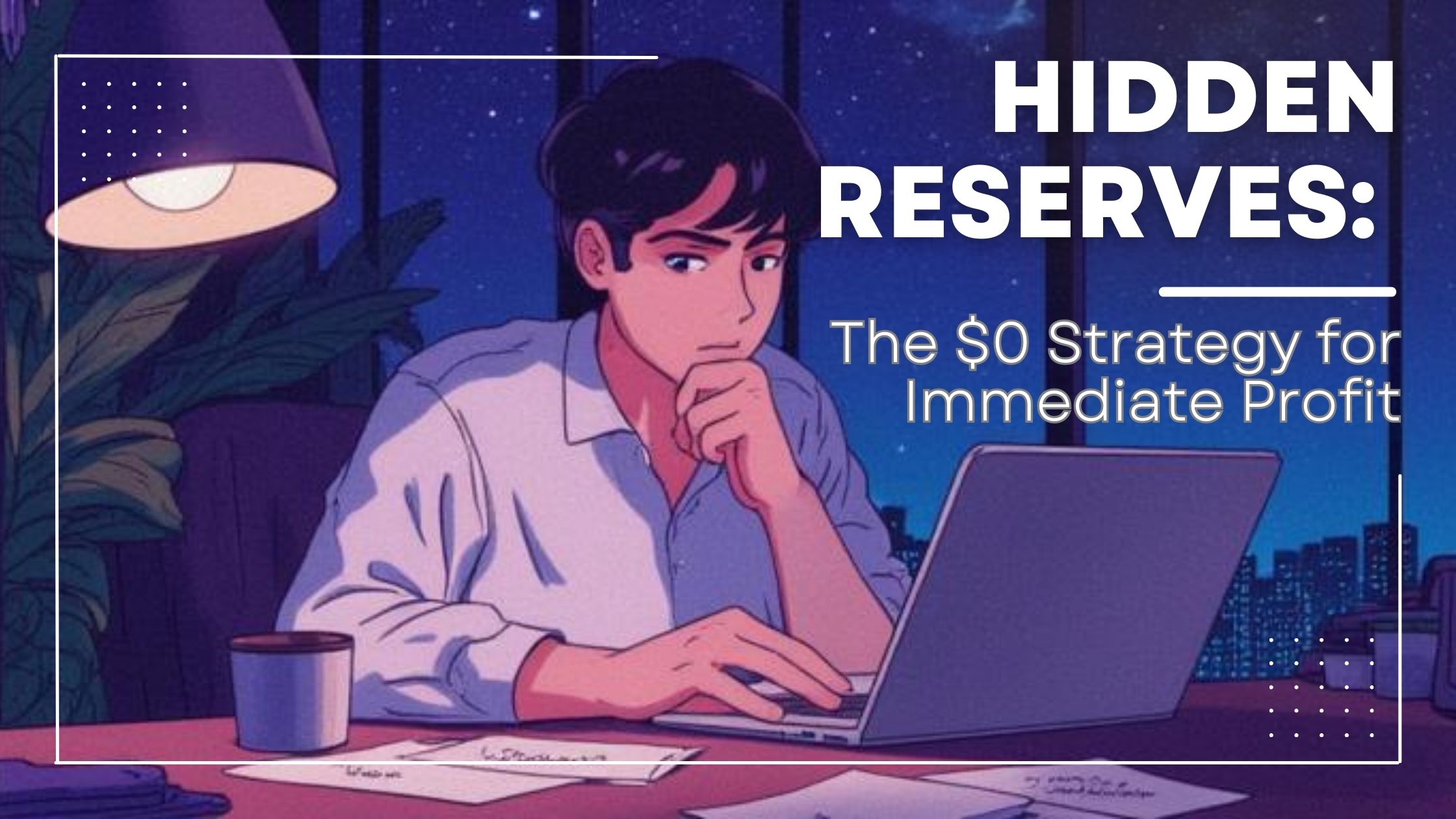 A focused owner-operated business owner analyzing a simplified revenue flow chart, discovering a high-leverage profit opportunity in their existing business data.