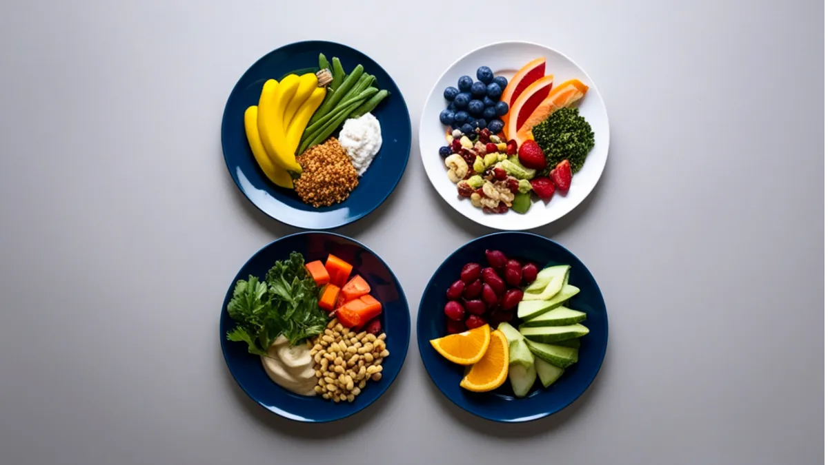 Alimentação fresca e saudável para o coração em uma mesa iluminada