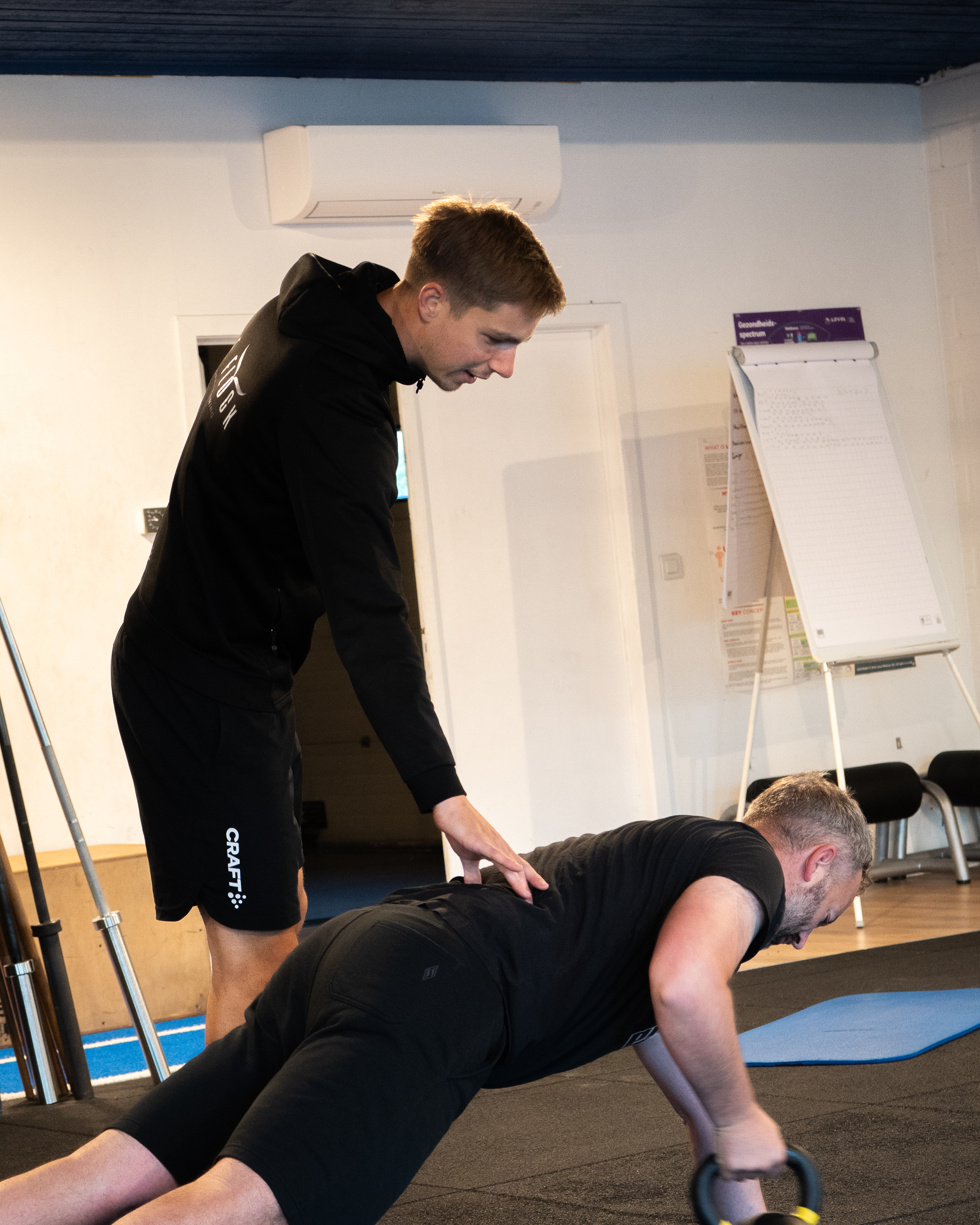1-op-1 personal coaching sessie in de gym