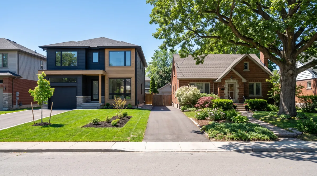 A new construction home and an established resale home in Ottawa