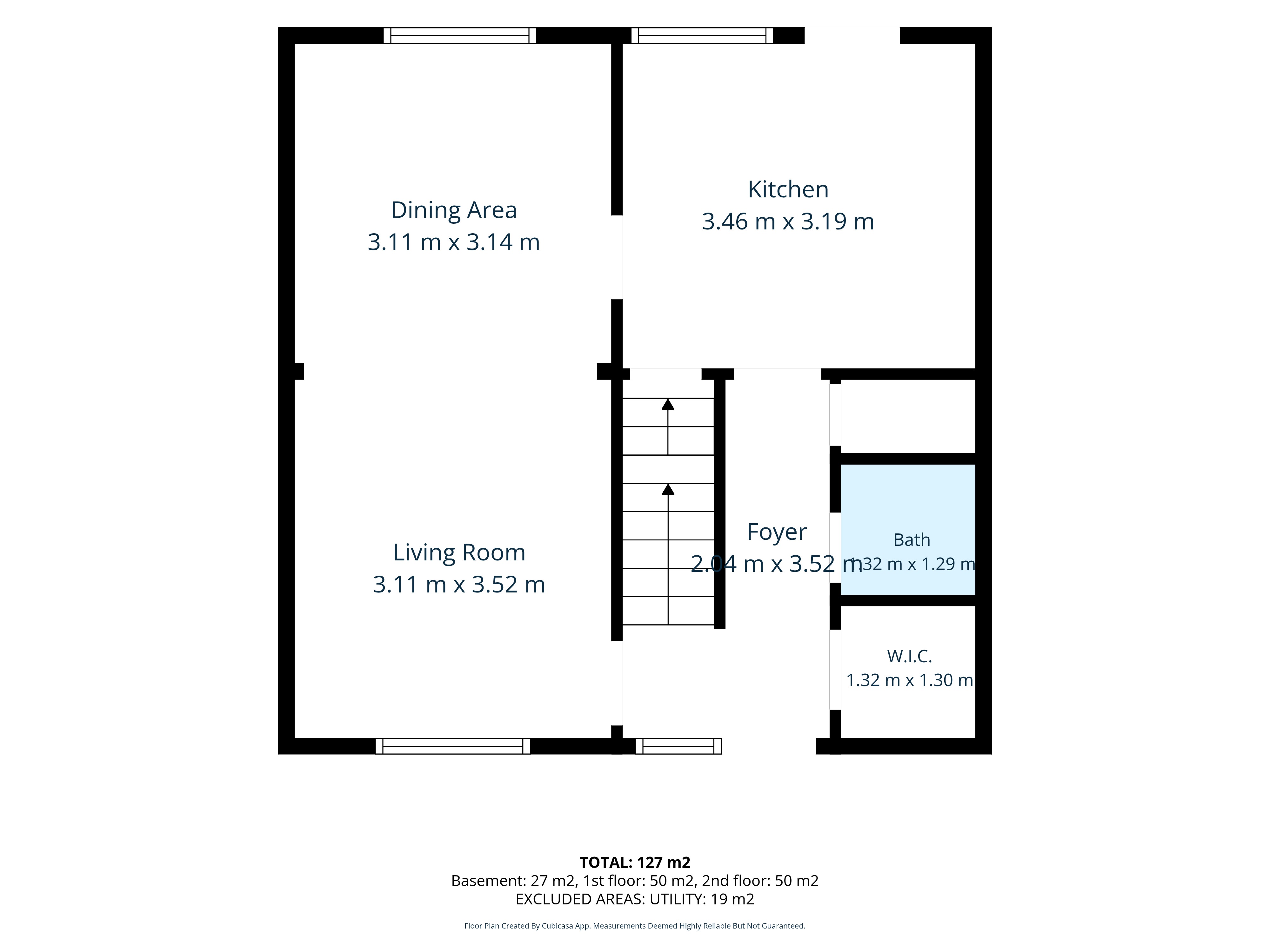 Main floor plan for 1532A Beaverpond Drive condo townhome in Pineview Ottawa
