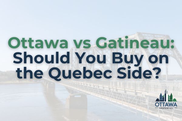 Ottawa River bridge connecting Ottawa Ontario and Gatineau Quebec