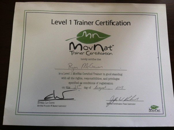 Officially MovNat Certified!