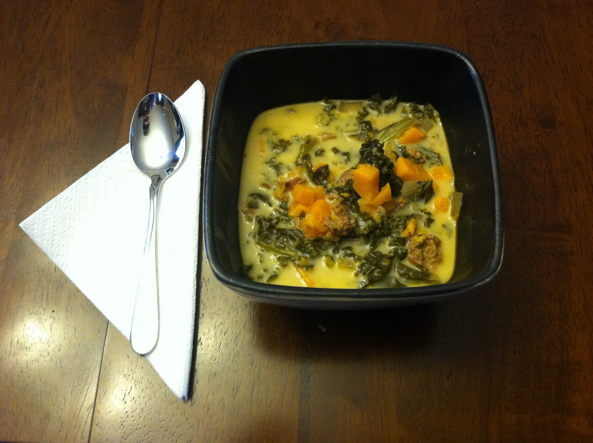 Sausage, Kale & Sweet Potato Soup