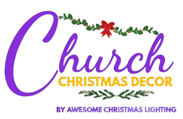 Majestic sanctuary large Christmas tree glowing with golden lights, ornaments, and sparkling festive holiday charm today.