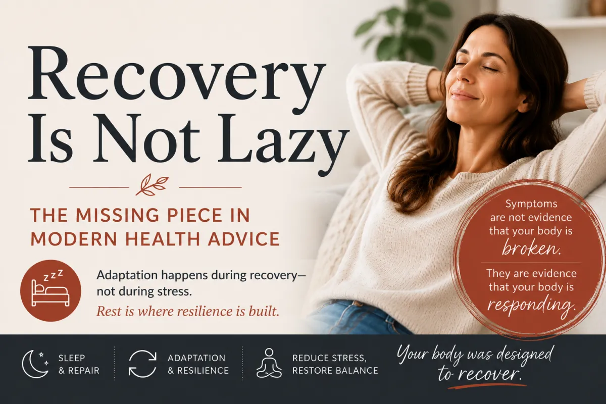 Recovery Is Not Lazy: Why Rest Is the Missing Piece in Modern Health
