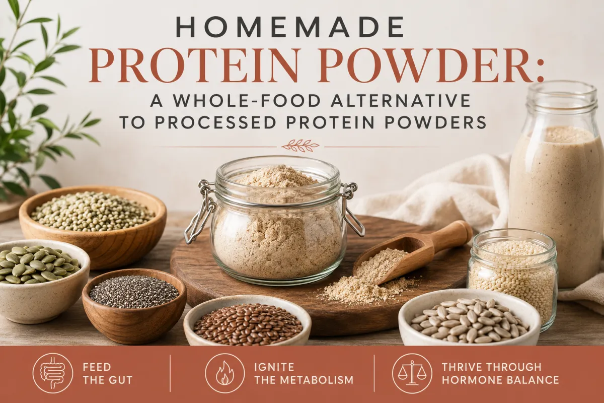 Homemade Protein Powder Recipe | Whole Food Protein for Gut, Metabolism & Hormones