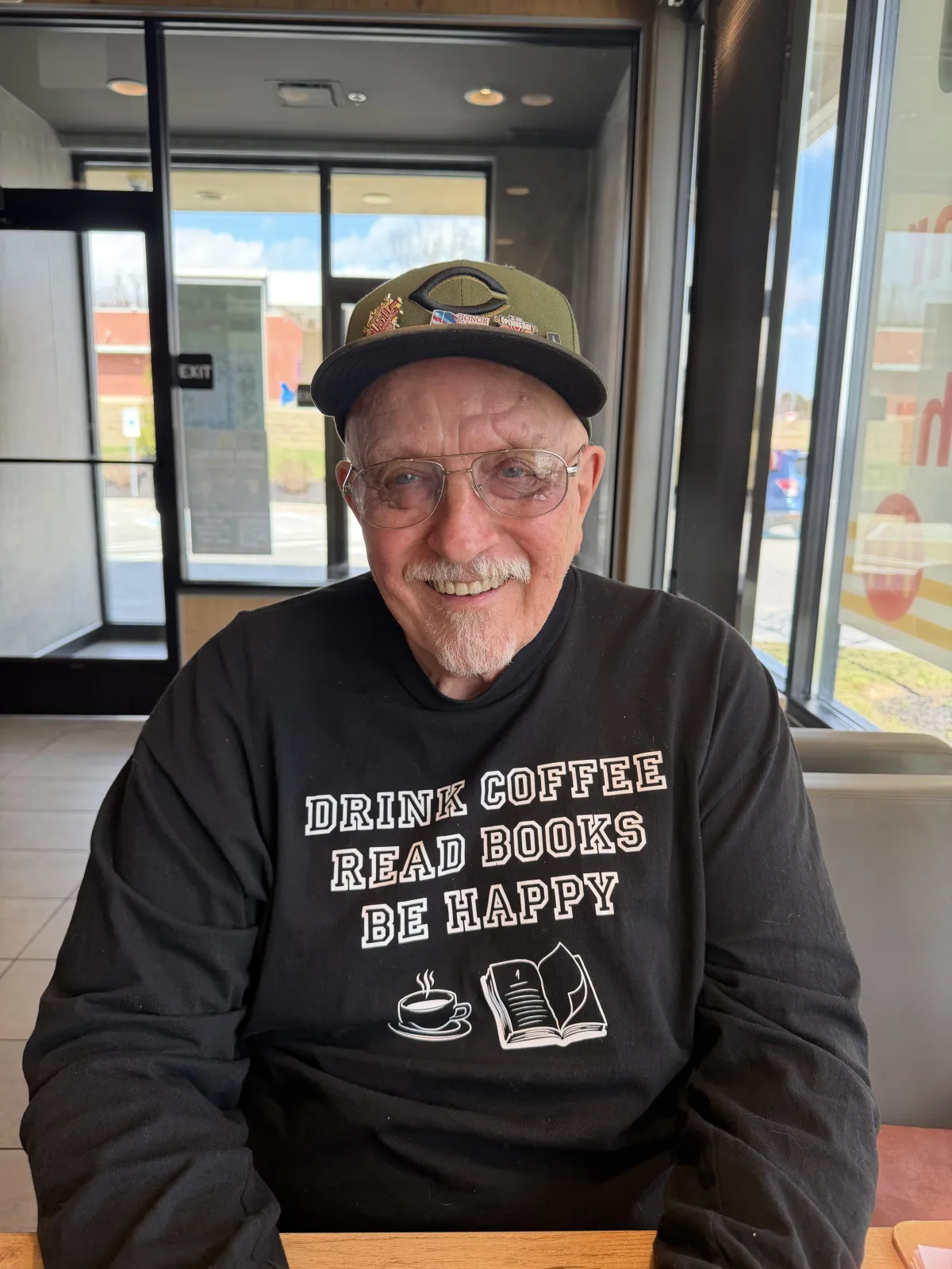 brown and black round ornament