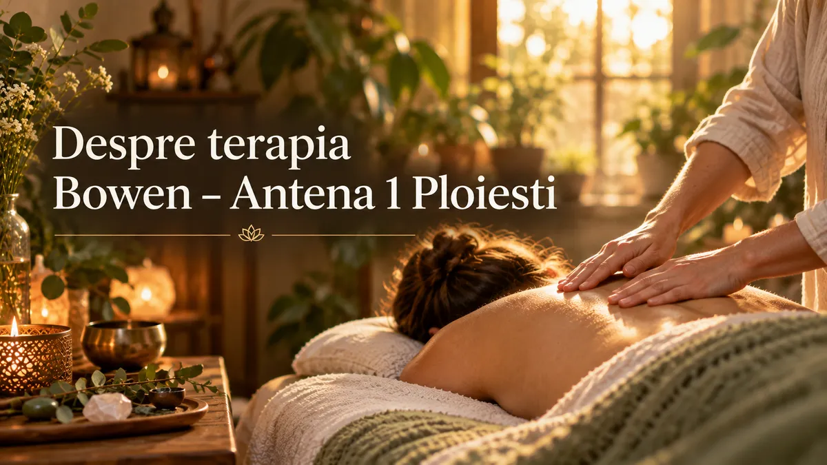 Despre Terapia Bowen - Emisiune la Antena1 Ploiesti - Cristian Vasilescu